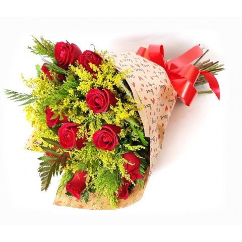 Buquê Amor Eterno com 18 Rosas